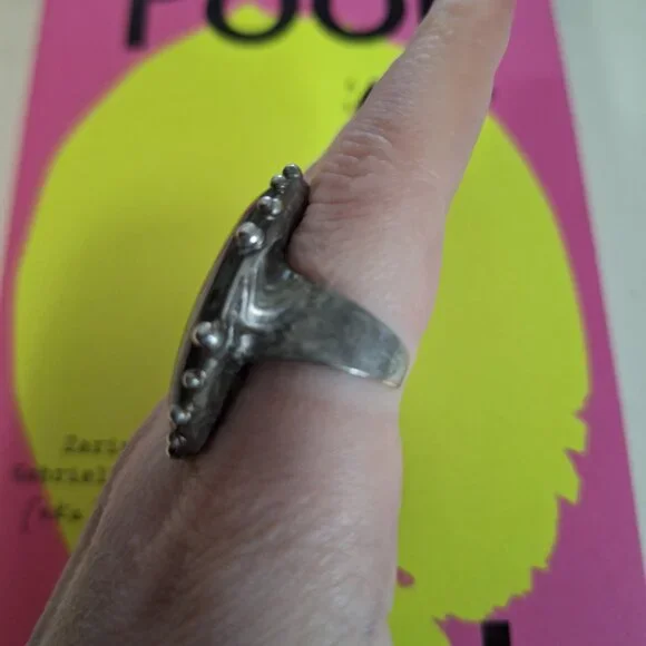 Vesuvianite ring - Picture 2 of 3